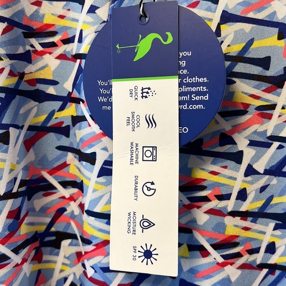 Brand New Tailor Byrd Golf Inspired Multicolor Quick Dry, Moisture Wicking Polo! - Picture 8 of 8